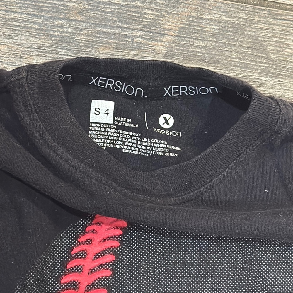 Xersion Black and Red Baseball Graphic Tee - Picture 2 of 3